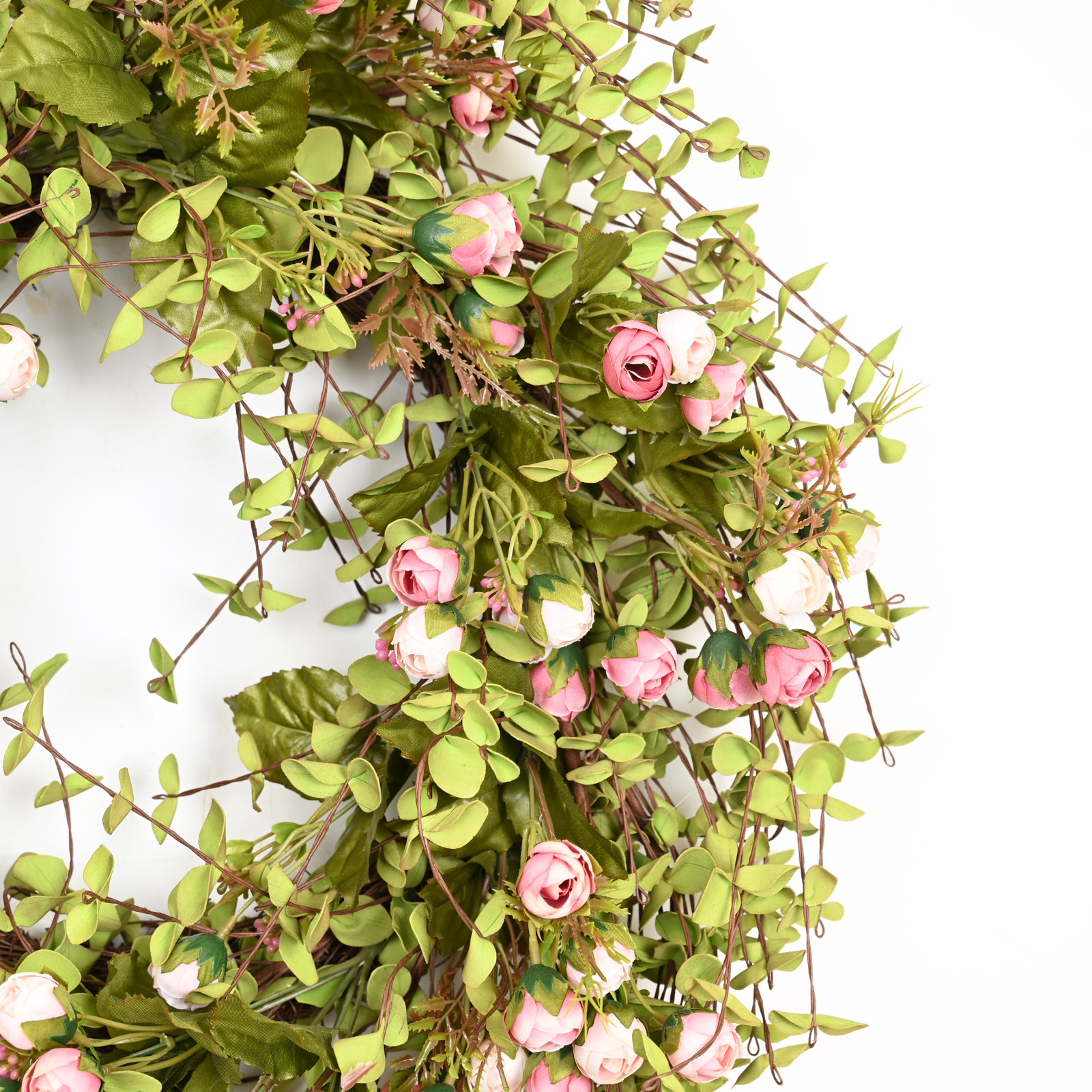 26" Handcrafted Rose Wedding Wreath