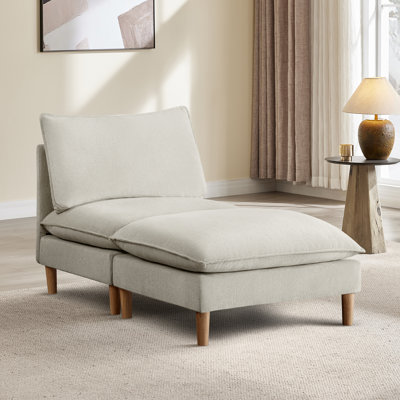 Chaise longue sans accoudoirs Galene