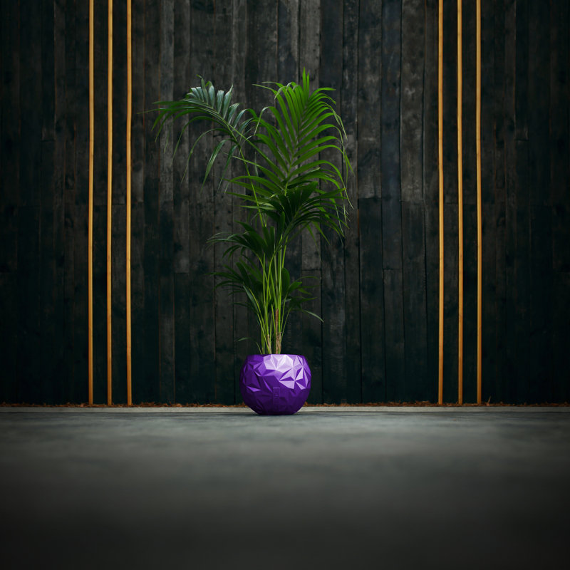 Handmade Pot Planter, Violet Metallic