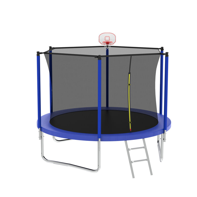 10FT Trampoline For Kids, Blue