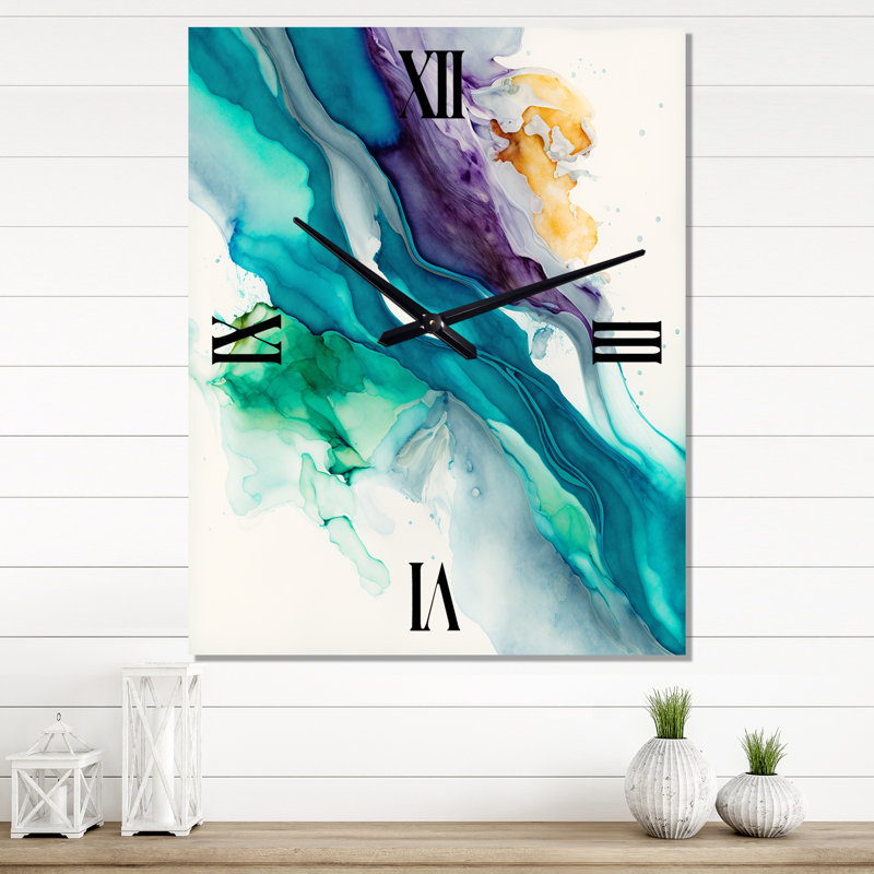 Horloge murale tropicale Tropical Joyfulness III, Moyen
