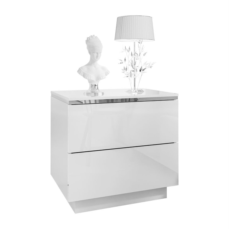 50cm W Manufactured Wood Bedside Table