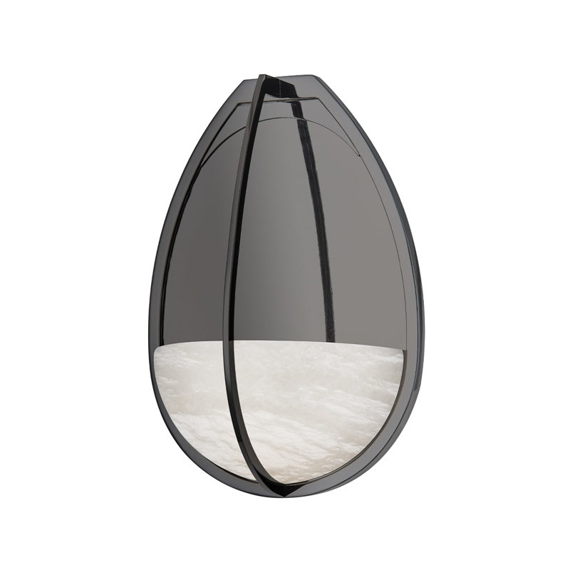 Lloyd LED Flush Mounted Sconce, Black Nickel