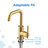 Parma Single Handle Single Hole Bathroom Faucet with Metal Touch Down Drain Included-53545425