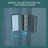 Fold Frameless Shower Door With Tempered Glass-127317719