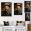 «Farmhouse Farmer Portraits Ii I», reproduction d'art sur toile-91134249-91134257