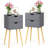 Coldiron Drawer Mid-Century Nightstand-481405690