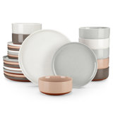 24 Piece Stoneware Dinnerware Set - Service for 8