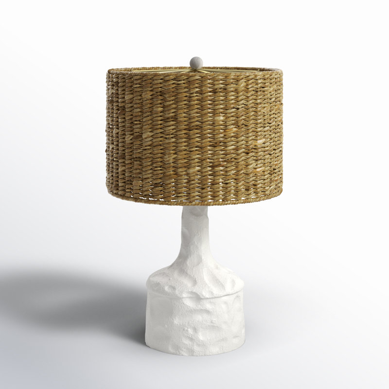 Camryn Resin Table Lamp, White