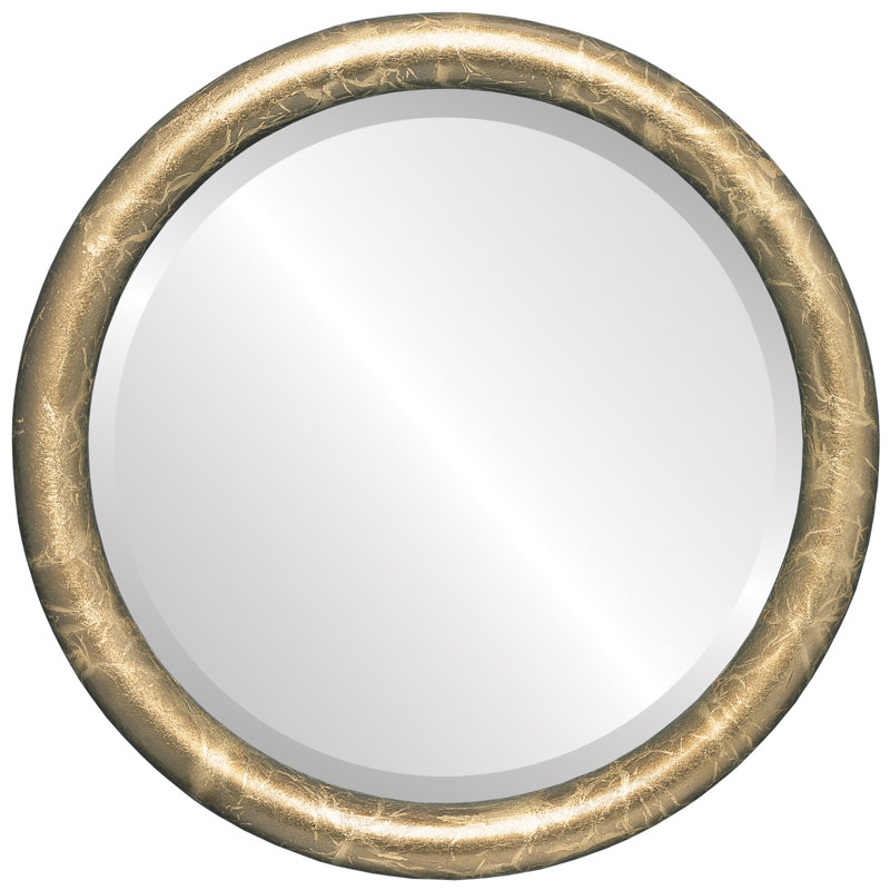Miroir d'appoint Rowles, Champagne or, 25,375 po x 25,375 po
