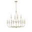 12 Light 33.9 In. Matte Black Chandelier-475251210