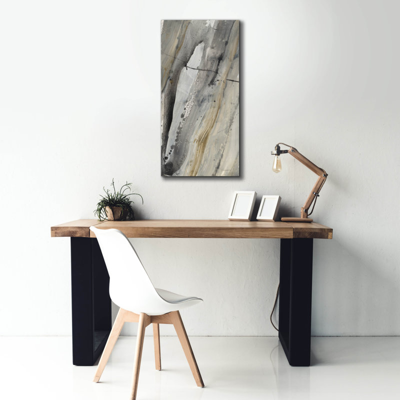 Toile épique «Riverbank 1» par Albena Hristova, 30 po x 60 po, H 40 po x l 20 po