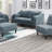Rio 33 Inch Modular Single Arm Corner Chair, 2 Lumbar Cushions, Slate Blue-661848028