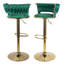 Swivel Upholstered Adjustable Height Bar Stool-393907101-428650039