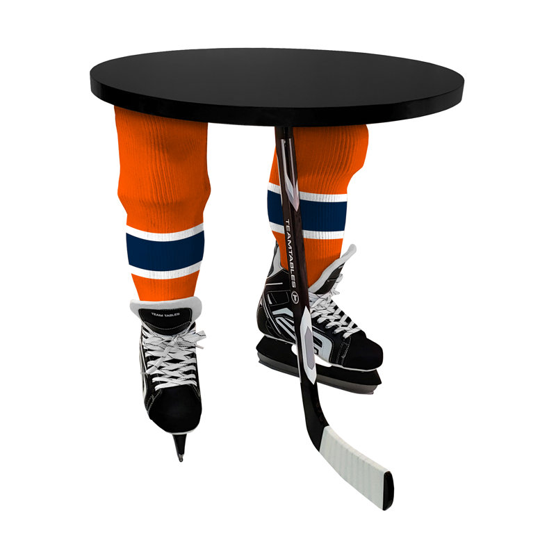 Table de bout à 3 pieds, Miel, Blanc, Oilers d'Edmonton