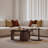 Creative Tempered Glass Coffee Table Set