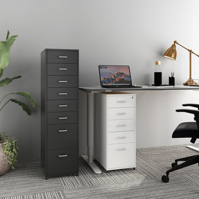 Black 8-drawer cabinet