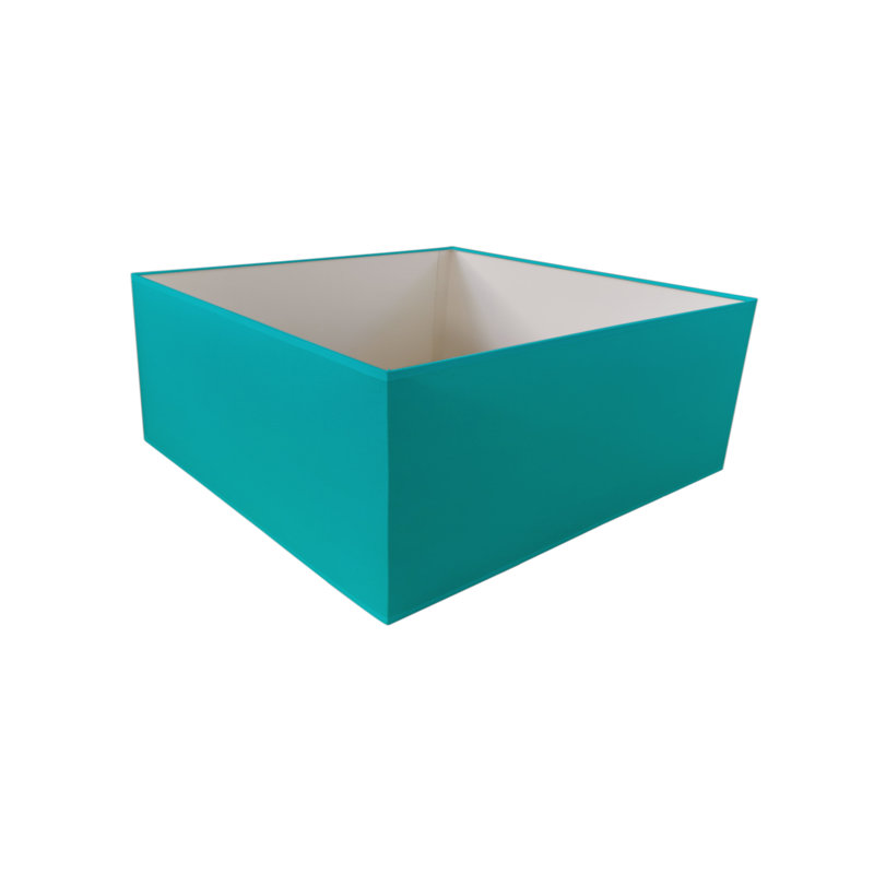 Silk Rectangle Lamp Shade ( Uno ), Capri, 27cm H x 45cm W x 45cm D