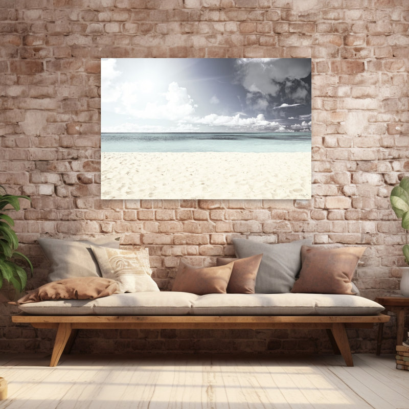 «Beach Day», art côtier abstrait, H 40 po x l 60 po