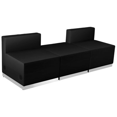 Hercules Alon 3 PC LeatherSoft Modular Reception Configuration w/Taut Back &Seat