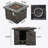 35" SQUARE MGO FIRE PIT - 40000 BTU.