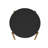 Gales 47" Mid-Century Modern Round Solid Wood Dining Table in Black-1877866650