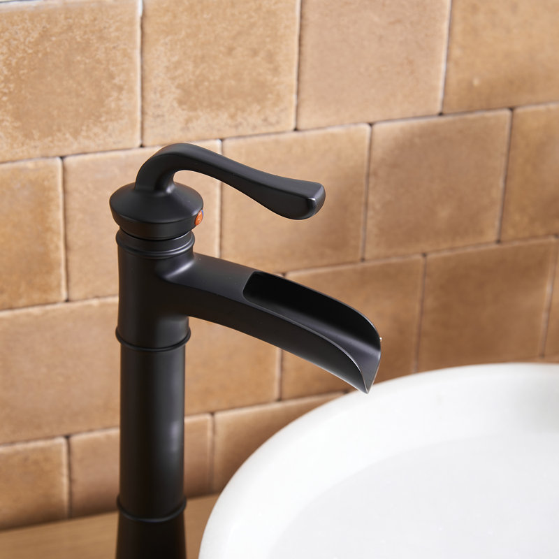 Single-handle Bathroom Faucet with Drain Assembly, Matte Black