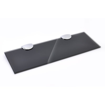 Fanniemae Glass Floating Shelf with Adjustable Shelves