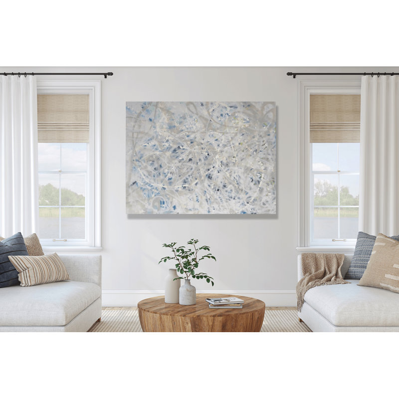 Thé - reproduction d'art sur toile, H 21,5 po x l 25,5 po x P 1,75 po, Toile avec cadre brun