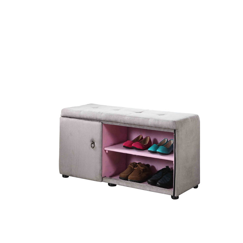 Rangement pour chaussures 18 "dans un grand compartiment de ton argent et gris, Creative