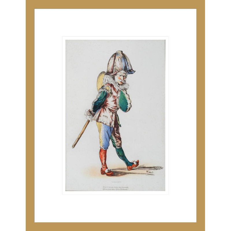 «Polchinelle» par Edward Manet, impression giclée sur cadre, H 16,75 po x l 13 po