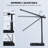 LED Desk Lamp With Wireless Charger And USB Charging Port, 5 Colors 5 Brightness Levels