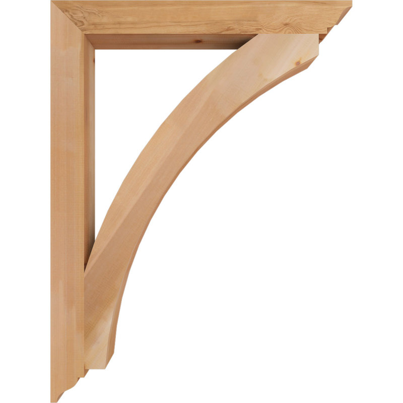 Thorton Traditional Bracket, 48"H x 3.5"W x 36"D, Western Red Cedar (Smooth)