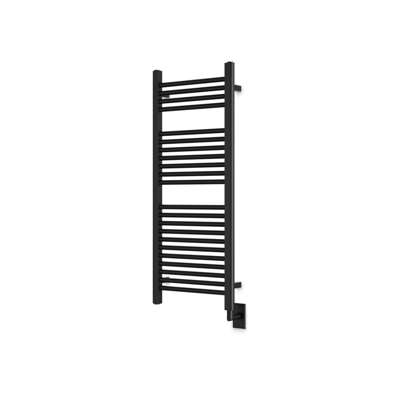 Denby Wall Mount Electric Towel Warmer, 44" H x 18.3125" W x 5.19" D, Black