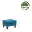 Yuki Fabric Upholstered Ottoman with Plastic Legs-876278168