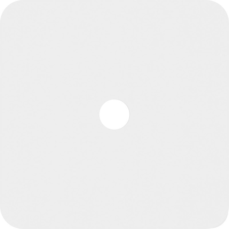 Lucan White PVC Contemporary Ceiling Medallion 12"