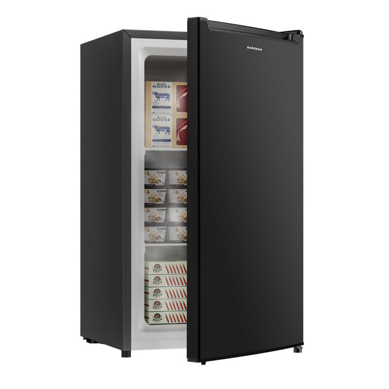 Mini congélateur compact avec porte réversible BANGson, Noir