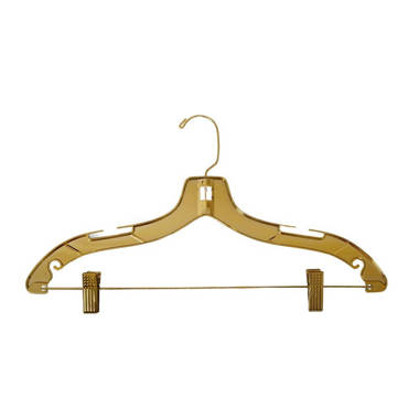 Amelea Set of 20 Children Sized Metal Clothes Hangers, Rose Gold Rebrilliant Color: Gold