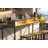 4-piece bar table and chairs set, bar table with LED light and 3 saddle stools-742528010