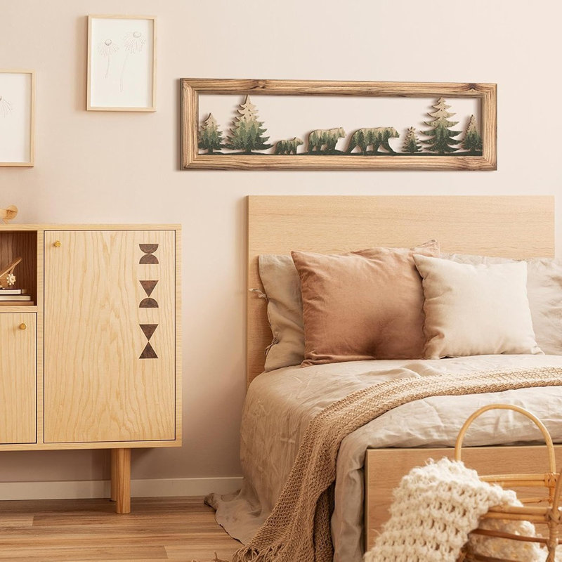 Art mural Woodland Bear