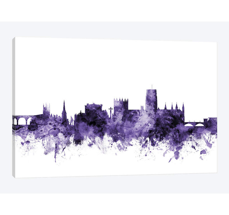 « durham, england horizon » par michael tompsett, impression sur toile tendue, 12 po x 18 po x 1,5 po, Toile tendue