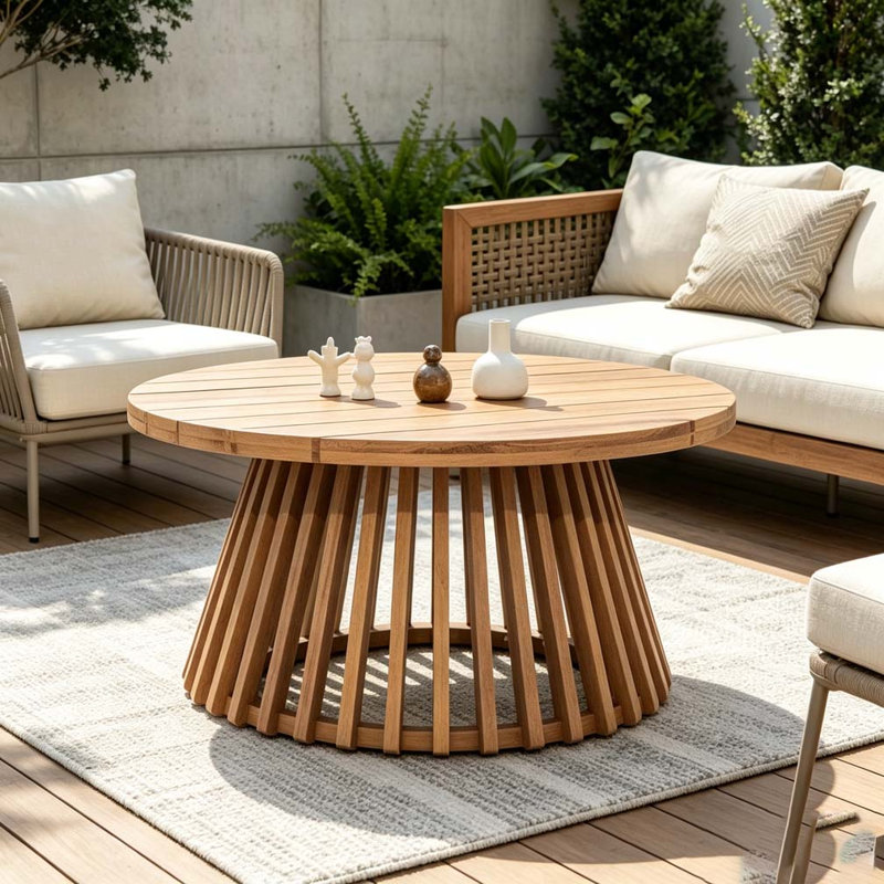 Table basse en bois, Teck