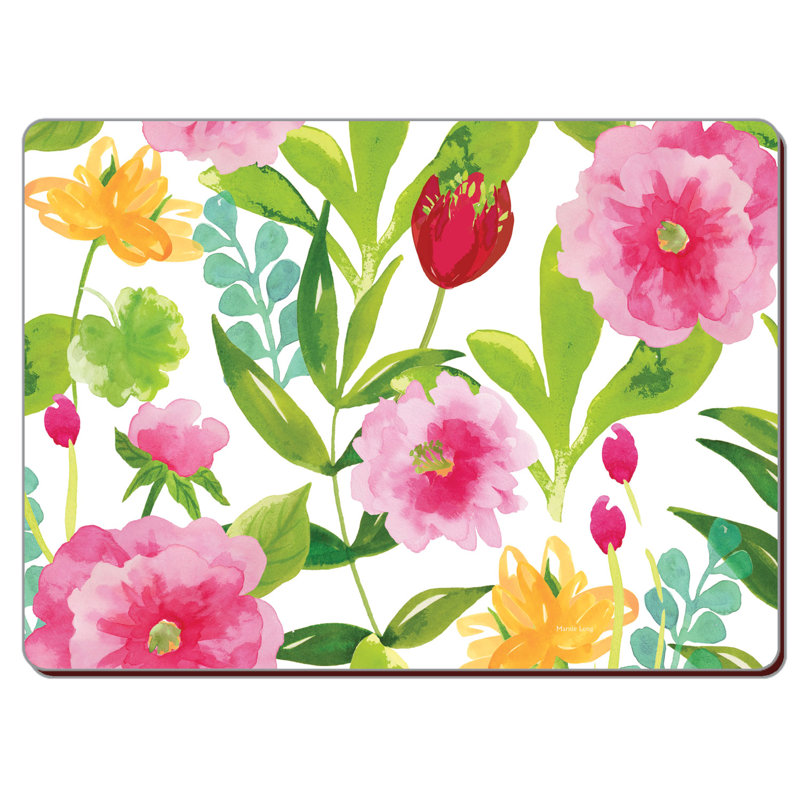Yorba Wood Floral Rectangle Placemat
