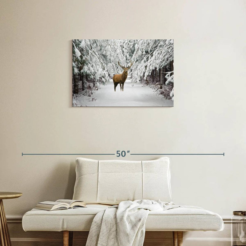 Cerf rouge Brampt, H 20 po x l 30 po