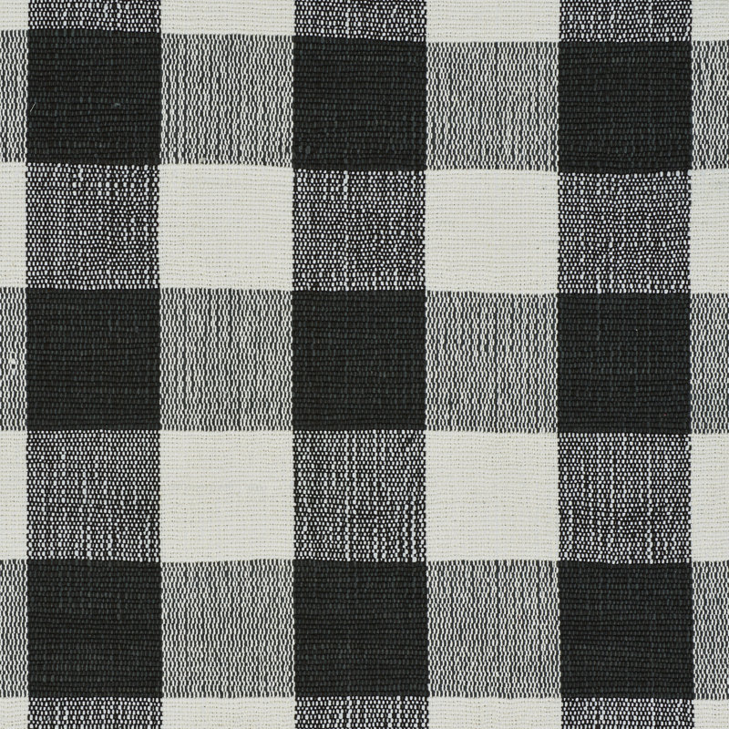 Barnes Performance Check Fabric, Black