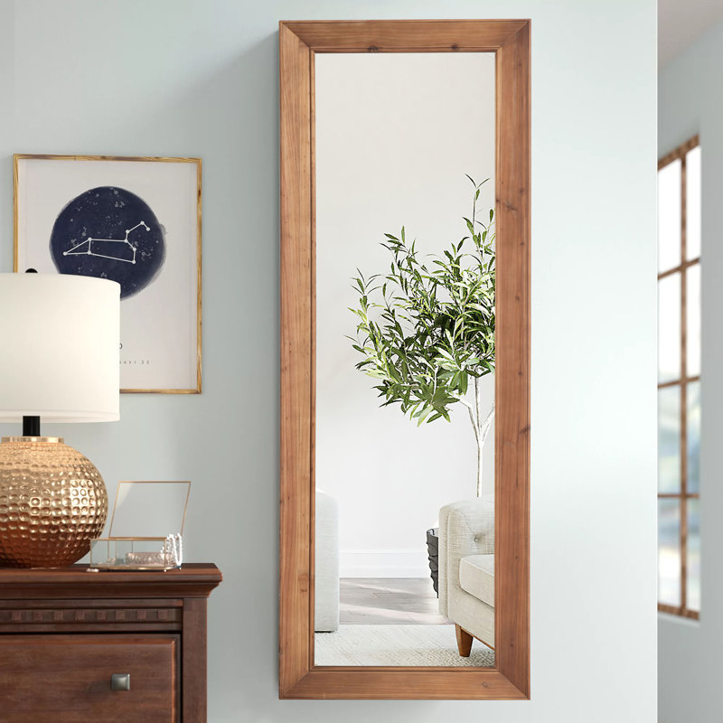 Miroir mural autoportant Arejas, Bois, 64 po x 21 po
