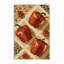 Tapis géométrique beige lavable à la machine à motif d'inspiration mondiale de poivrons Tomohon-824265936