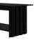 Ensemble de 3 tables basses et tables de bout avec pieds inclinés en noir-527157489