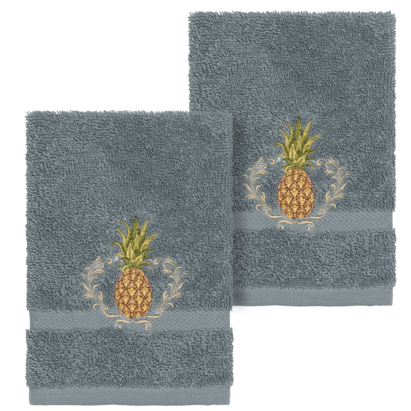 Welcome Turkish Cotton Washcloth, Teal