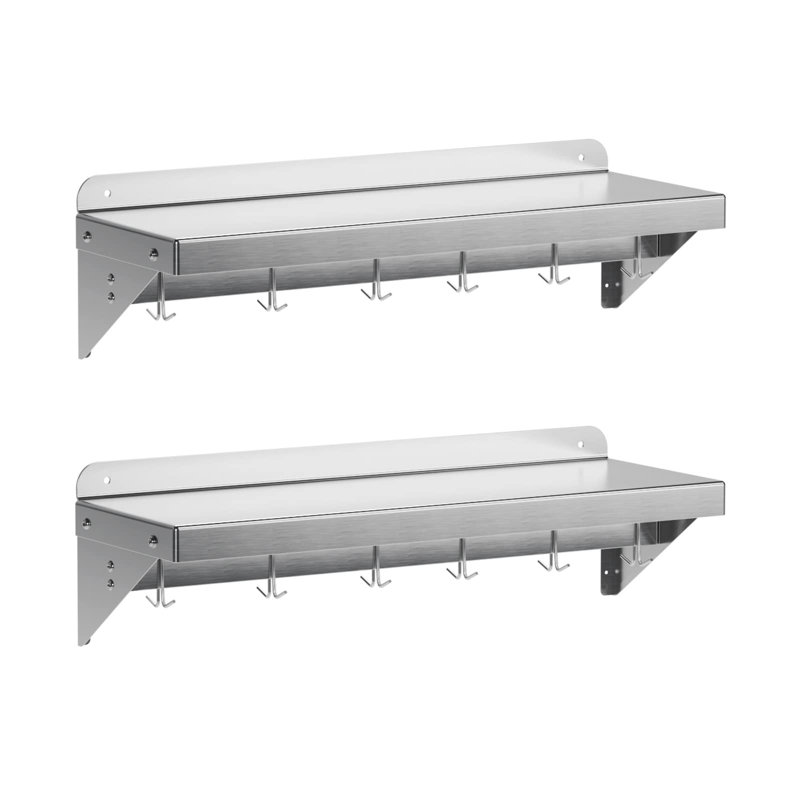 Support à casseroles en acier, H 12 po x l 36 po x P 12 po